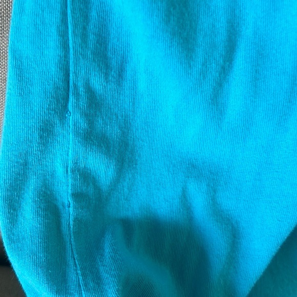 Sundance Aqua Blue Red Embroidered Knit Dress - M - Picture 8 of 10